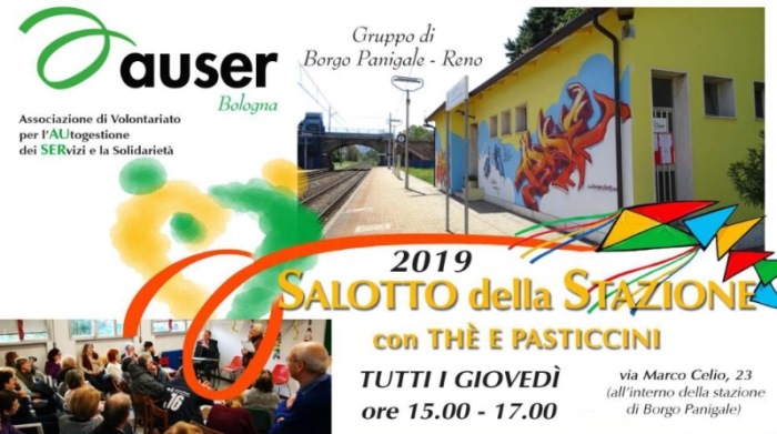 Read more about the article Gli appuntamenti di maggio e giugno con il “Salotto della Stazione”, le conferenze con the e pasticcini di Auser Bologna