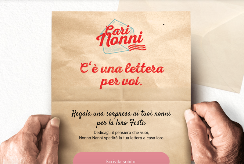 Read more about the article Per la Festa dei Nonni invia una lettera: Nonno Nanni aiuterà Auser
