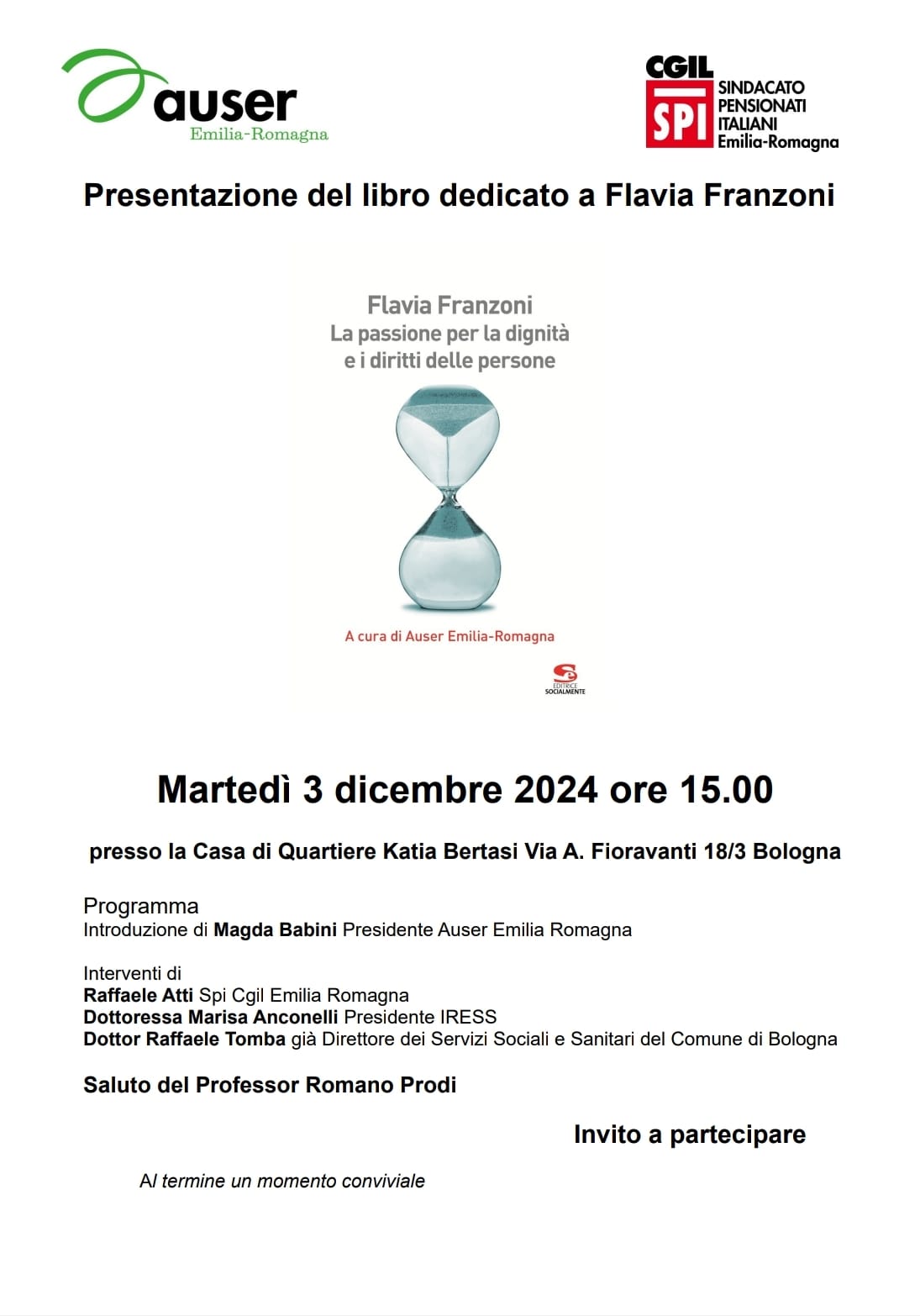 Al momento stai visualizzando Presentazione del libro dedicato a Flavia Franzoni, martedì 3 dicembre